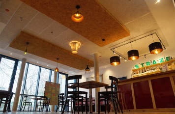 Akustikelemente aus Schilf © LGMV Akustikelemente aus Schilf © LGMV